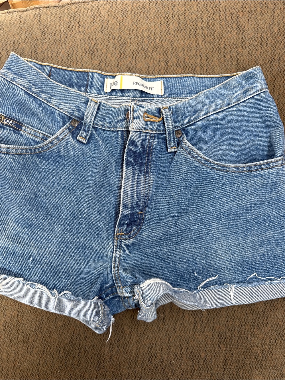 Lee Light Blue Denim Cutoff Shorts - Regular Fit